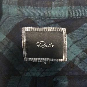 Rails Tops - Rails Hunter Green and Navy Plaid Shirt! Rails Tops - Rails Hunter Green and Navy Plaid Shirt!